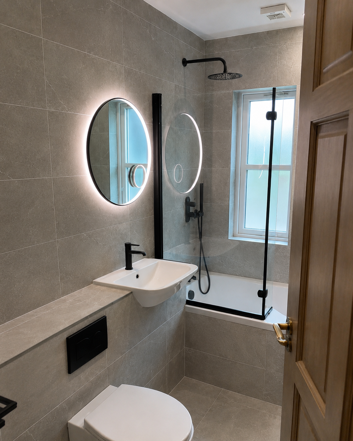 After bathroom renovation